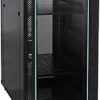 22U 600x800 Black Rackmount cabinet Free standing