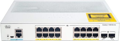 Cisco C1000-16P-2G-L Switch Ethernet PoE ports 2 SFP uplinks