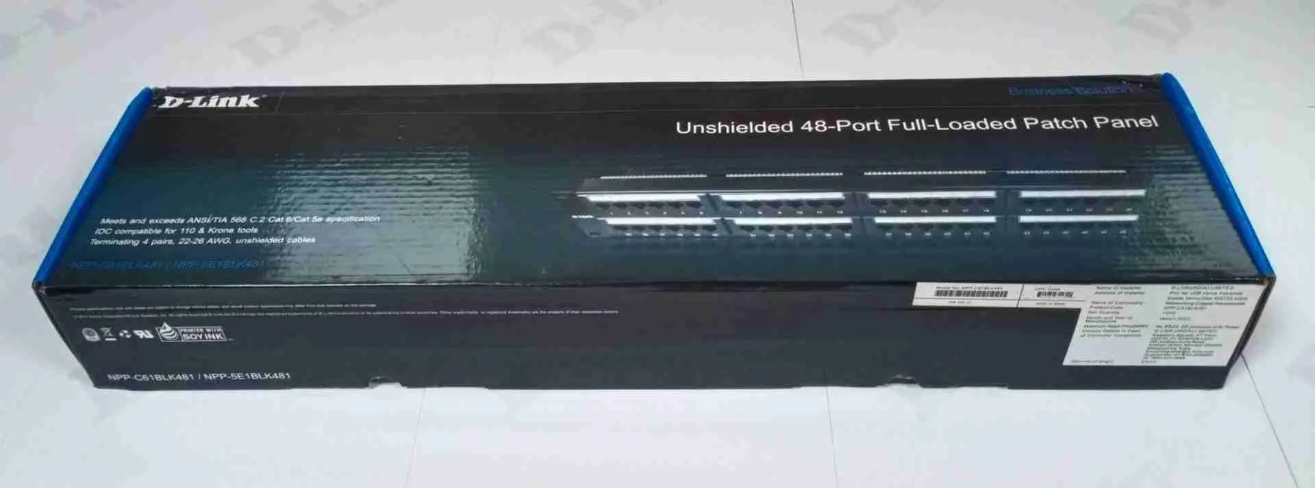 Dlink 48 Port Cat6 Unshielded Punch Down Patch Panel
