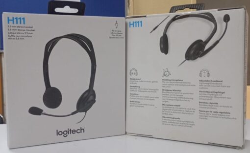 Logitech Stereo Headset H111 – Black (3.5 MM JACK) – 981-000593