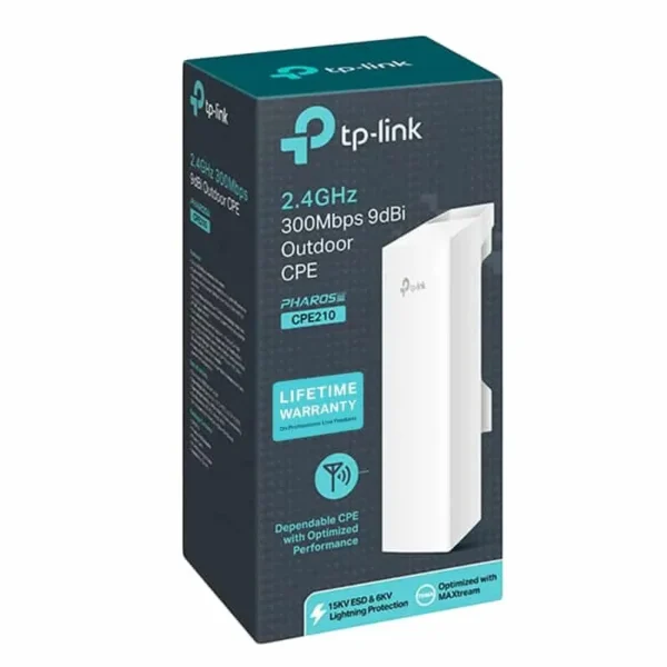 TP-Link CPE 2.4GHz 300Mbps 9dBi Outdoor CPE - TL-CPE210