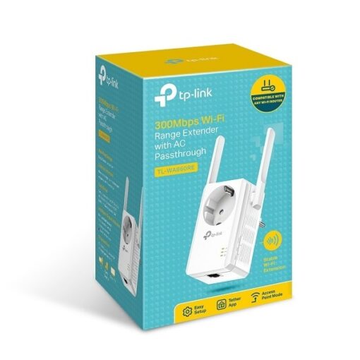 Tp-link 300Mbps Wi-Fi Range Extender with AC Passthrough -TL-WA860RE