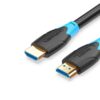 VENTION FLAT HDMI CABLE 1M BLACK-VEN-AACBF