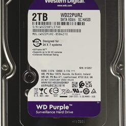 WD Purple Surveillance Hard Drive - 2 TB - WD22PURZ