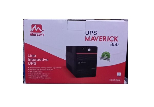 Mercury Maverick 850 UPS Offline 850VA 2X Universal Socket