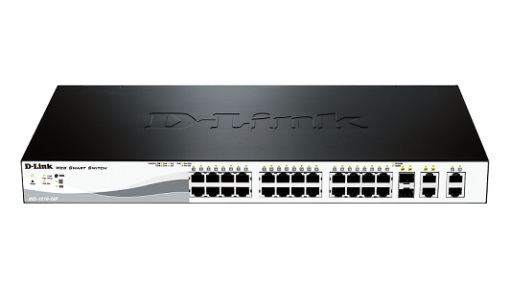 D-Link DES-1210-28P Web Smart 24-Port 10/100 PoE Switch