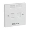 D-link Dual Faceplate with Shutter and ID Plate â NFP-0WHI21