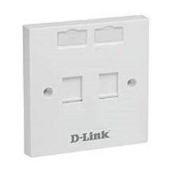 D-link Dual Faceplate with Shutter and ID Plate – NFP-0WHI21