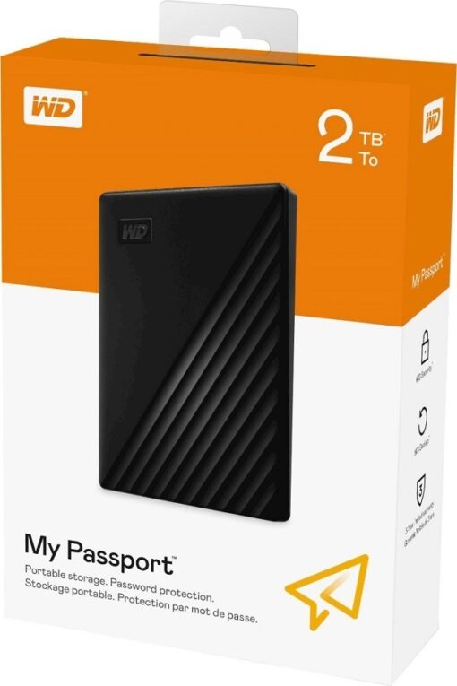 WD My Passport 2TB - Black - WDBYVG0020BBK-WESN