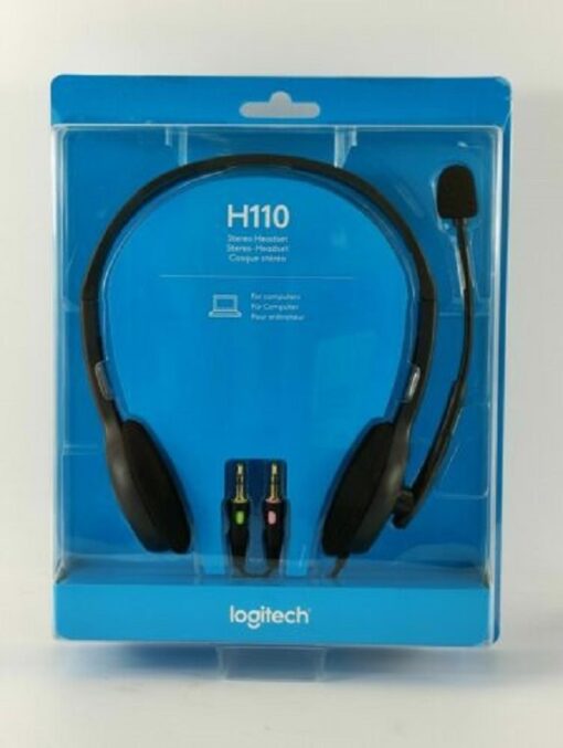 Logitech Stereo Headset H110 - Grey - 981-000271