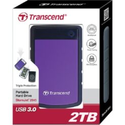 Transcend External HDD 2TB - Purple - TS2TSJ25H3P