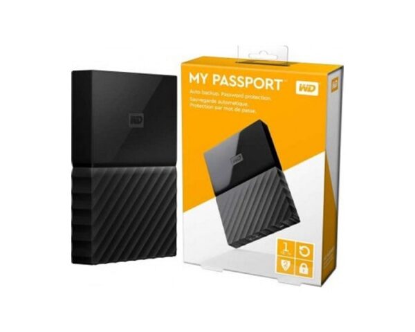 WD My Passport 1TB - Black - WDBYVG0010BBK-WESN