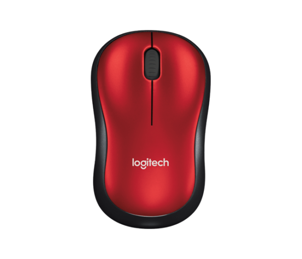 Logitech Wireless Mouse M185 - Red - 910-002237