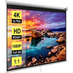 Office Point PROJECTOR SCREEN WALL MOUNT 96*96