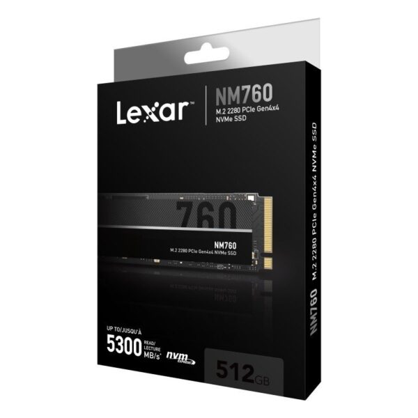 Lexar NM760 512GB Internal SSD - LNM760X512G-RNNNG