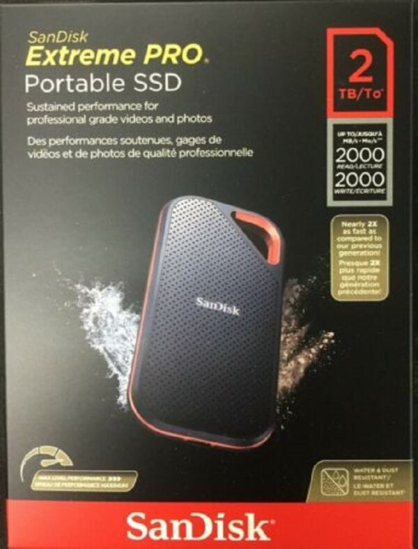 SanDisk E81 Extreme PRO Portable SSD 2TB-SDSSDE81-2T00-G25