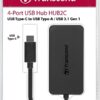 Transcend 4-Port USB 3.1 Hub Type-C - TS-HUB2C