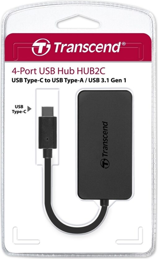 Transcend 4-Port USB 3.1 Hub Type-C - TS-HUB2C