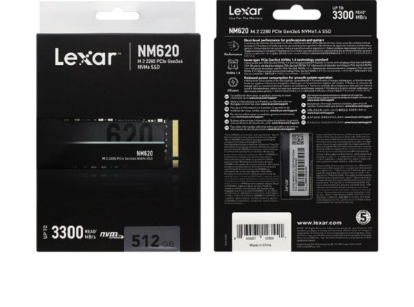 Lexar NM620 512GB M.2 Internal SSD (LNM620X512G-RNNNG)