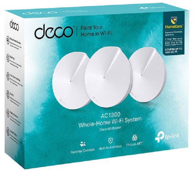 Tp-link Deco M5 AC1300 Mesh Wi-Fi System-(3PACK) -