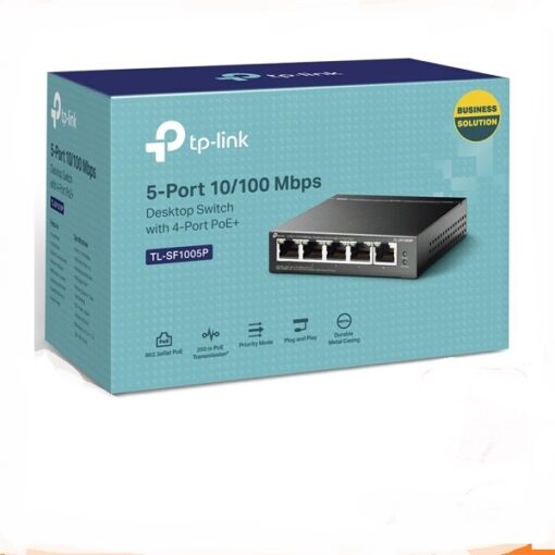 Tp-link 5-Port 10/100Mbps Desktop Switch with 4-Port PoE+-TL-SF1005P