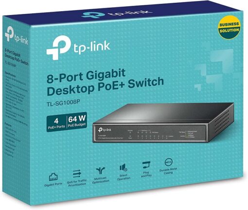 Tp-link 8-Port Gigabit Desktop Switch-TL-SG1008P