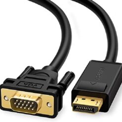 UGREEN DP Male to VGA Male Cable 1.5m (Black) - DP105