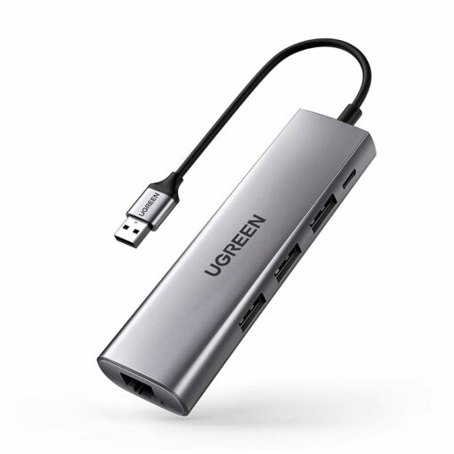 UGREEN USB 3.0 Hub (3 USB 3.0) with Gigabit Ethernet Adapter -20265