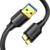 UGREEN USB-A 3.0 to Micro USB 3.0 Male Cable 0.5m (Black) - US130