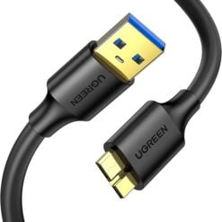 UGREEN USB-A 3.0 to Micro USB 3.0 Male Cable 0.5m (Black) - US130