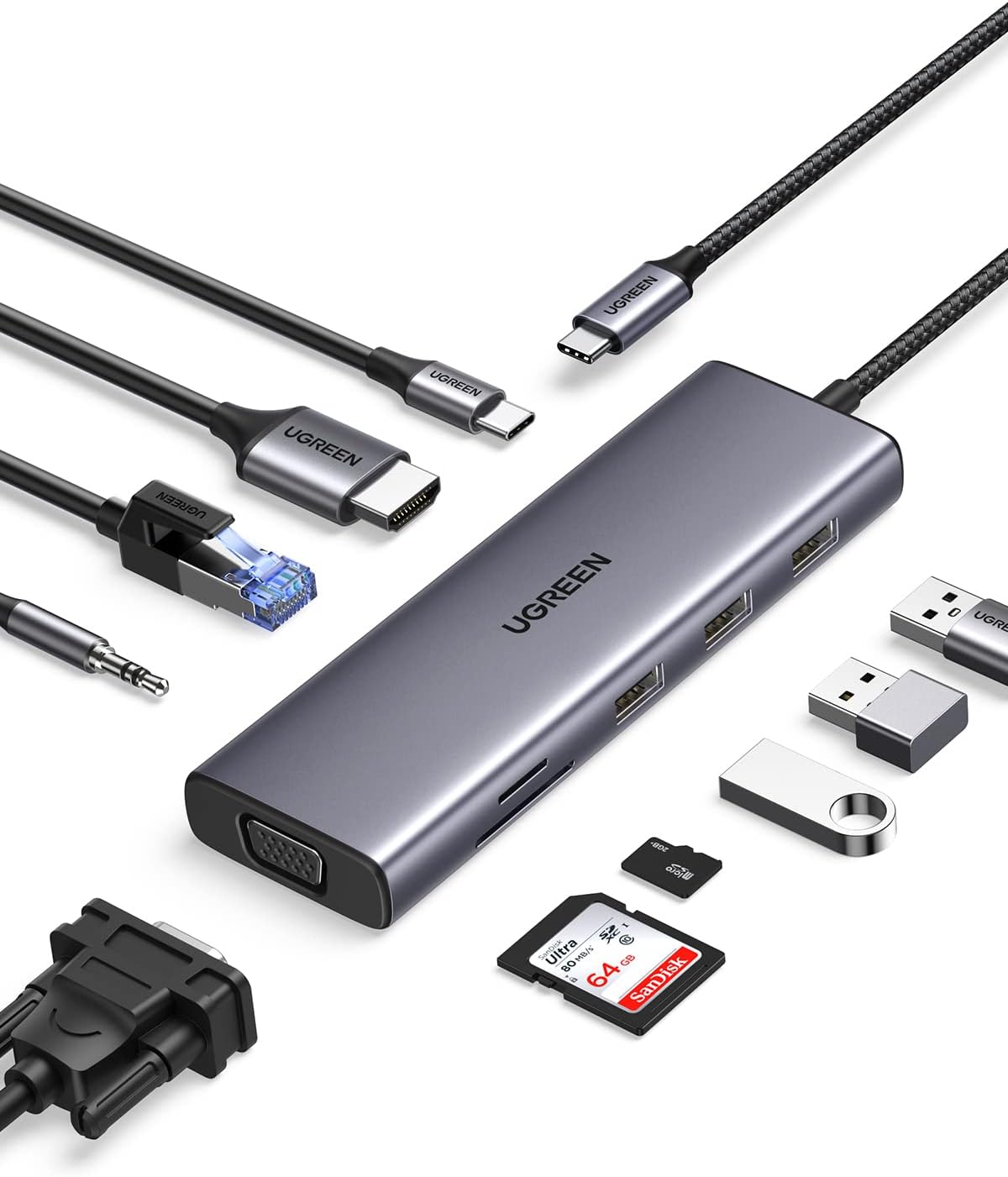 UGREEN USB-C Multifunction Adapter 10 in 1 – CM498