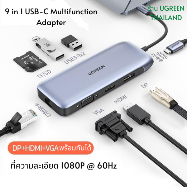 UGREEN-USB-C-Multifunction-Adapter-9-in-1-CM274