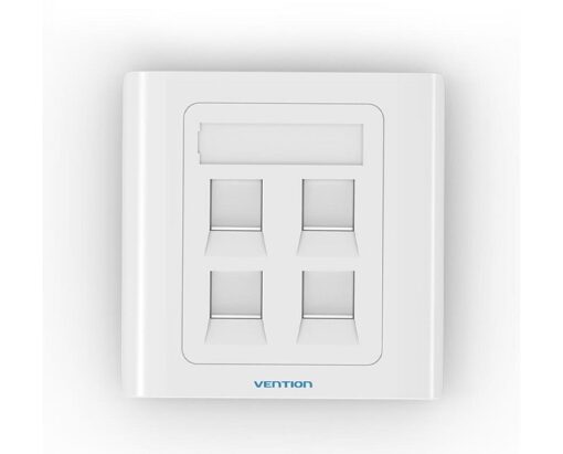 VENTION-4-PORT-WALL-FACEPLATE-WHITE-86-TYPE
