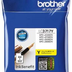 BROTHER Genuine LC3717Y High Yield Yellow Printer Ink Cartridge