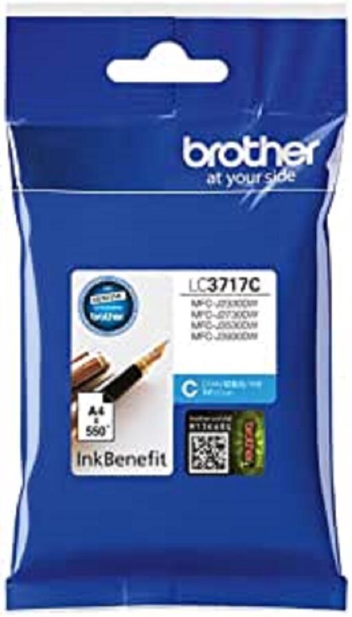 Brother Genuine Lc3717C High Yield Cyan Printer Ink Cartridge