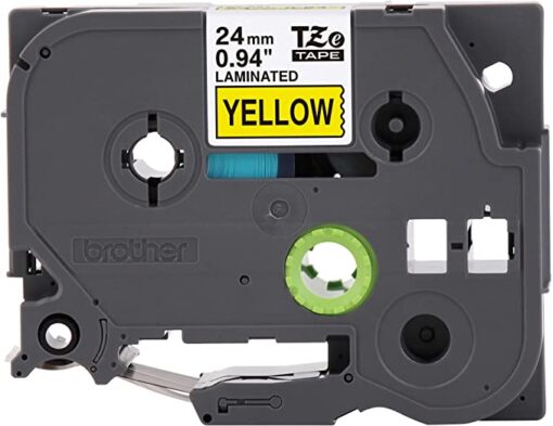 Brother Genuine P-Touch TZE-651 Tape Black on Yellow 24MM