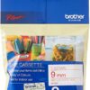 Brother M-K222 Non Laminated Tape 9mm Red on White