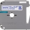 Brother Tape Cartridge Non-laminated Blue on White (MK233)