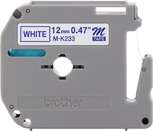 Brother Tape Cartridge Non-laminated Blue on White (MK233)