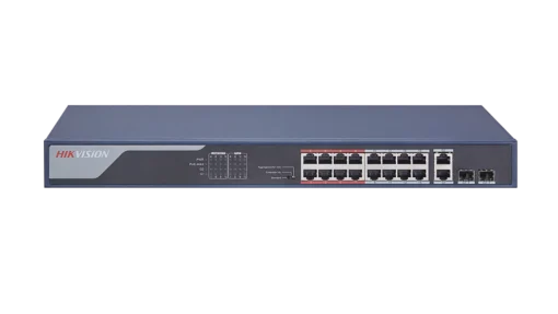 Hikvision DS-3E0318P-E(B) Unmanaged 16 POE 10/100m Switch