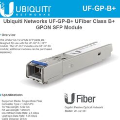 Ubiquiti Ufiber UF-GP-B+ GPON OLT SFP Transceiver