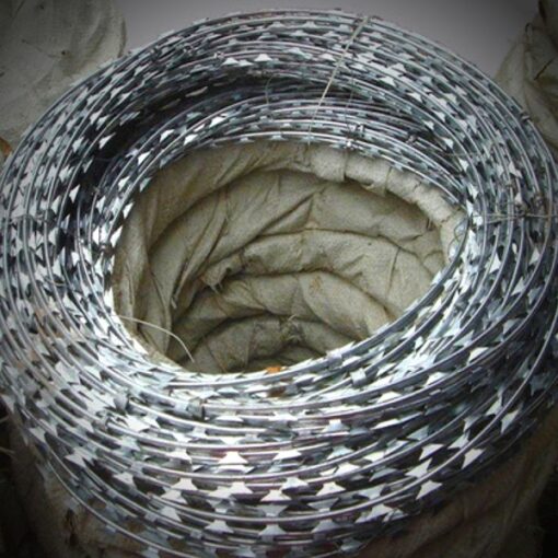 450mm coil concertina razor wire razor blade barbed wire
