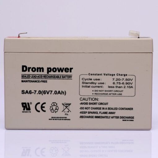 DROM POWER 6V 7AH BATTERY