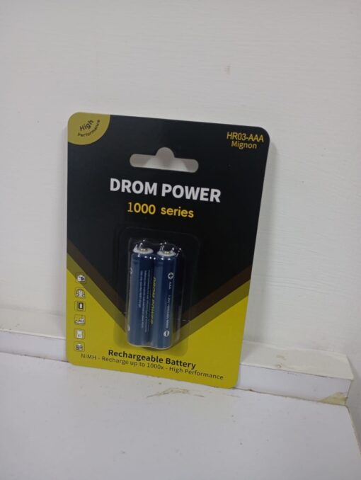 DROM POWER RECHARGABLE AAA BATTERY