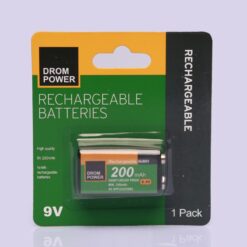 DROM POWER RECHARGABLE BATTERIES 9V