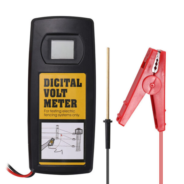 Electric fence digital voltmeter