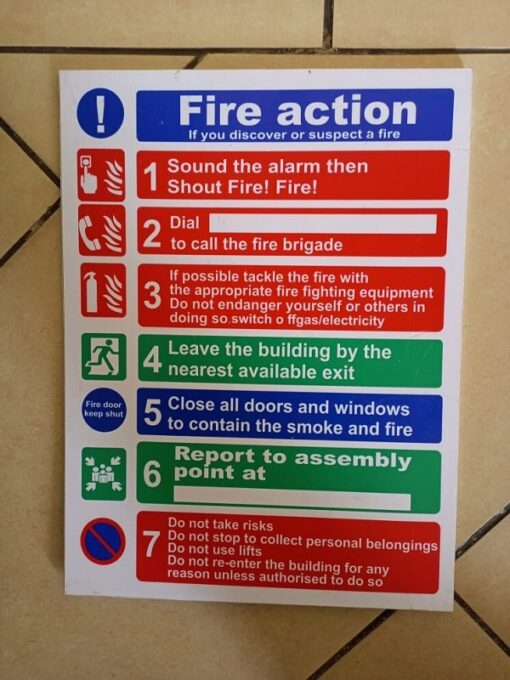 STANDARD-FIRE-ACTION-SIGN