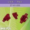 UNW insulator-MEPS Plastic RED