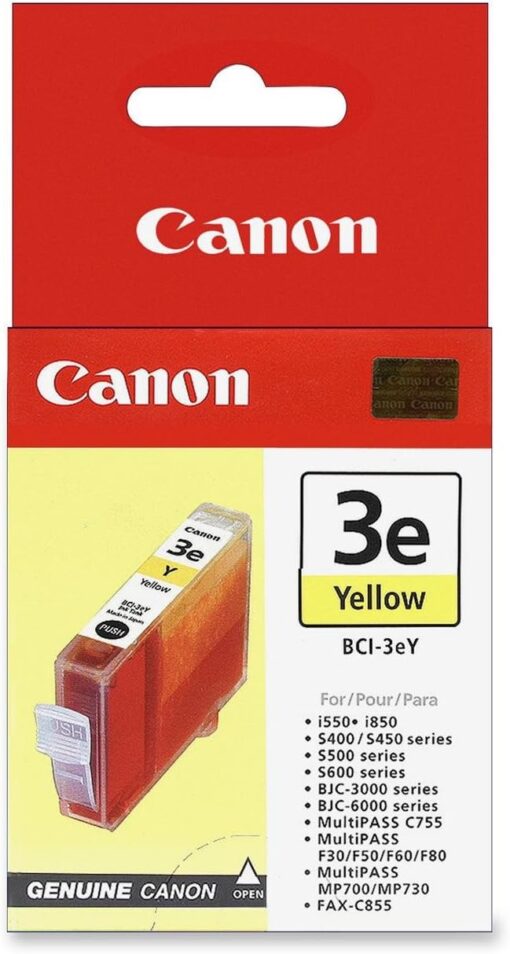 Canon Model BCI-3eY Yellow Ink Tank