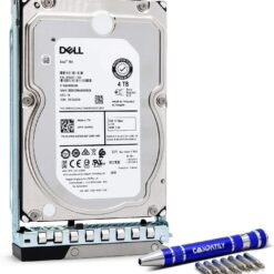 Dell 4TB 7200RPM Nearline SAS-12Gbps 512N 3.5” Hard Driver